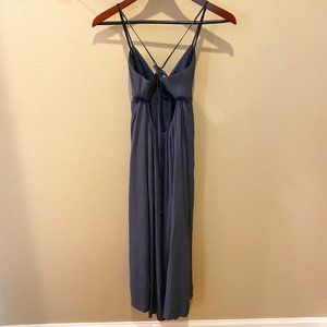 Talula Size 2 Grey Maxi Cross Strap Dress